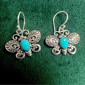 Sterling Silver Butterfly Earrings